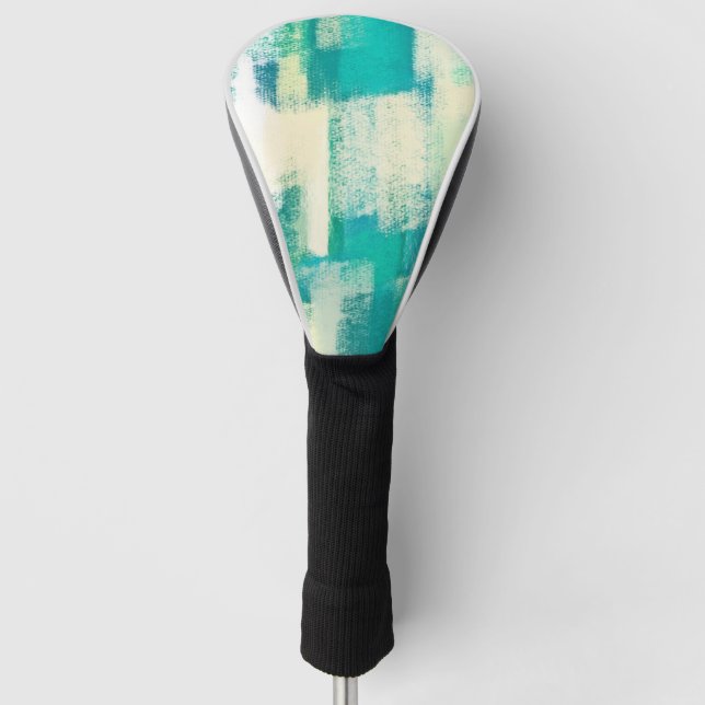 Abstrakte Malerei | Dynamische Farben Golf Headcover (Vorderseite)