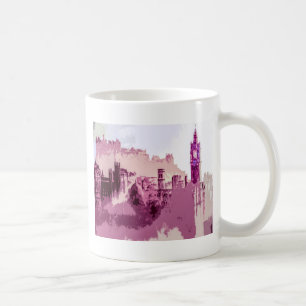 Abstrakte Malerei Edinburgh Hauptstadt von Schottl Kaffeetasse