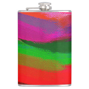 Abstrakte Malerei Flachmann