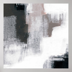 Abstrakte Malerei. Handgemalte trendige Kunstwerke Poster