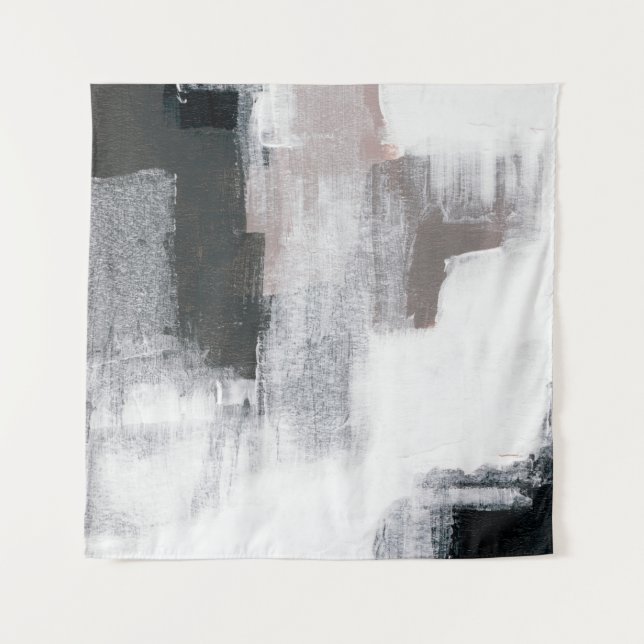 Abstrakte Malerei. Handgemalte trendige Kunstwerke Wandteppich (Vorderseite)