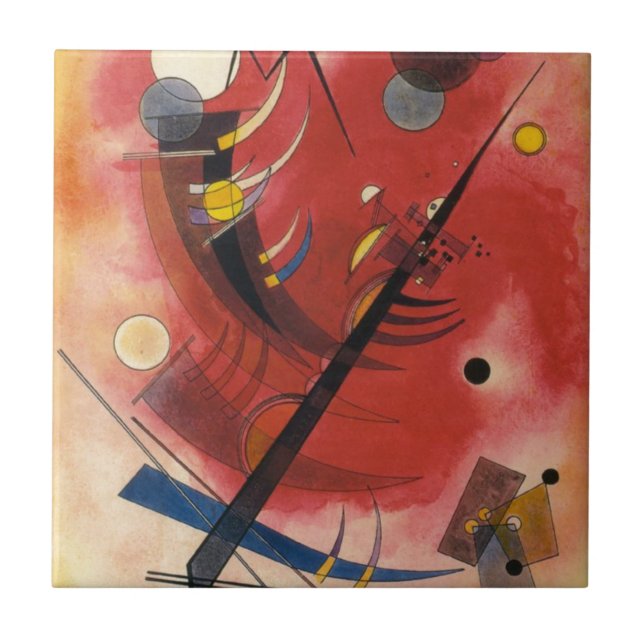 Abstrakte Malerei im Inneren Fliese (Vorderseite)