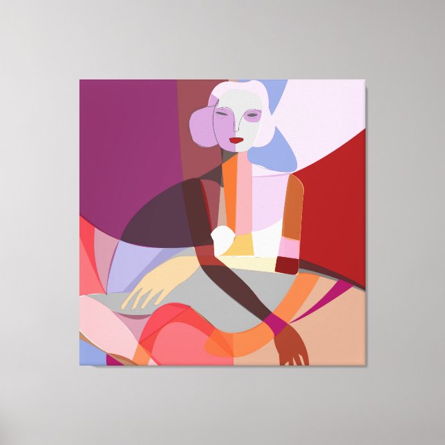 Abstrakte Malerei Leinwanddruck (Vorderseite)