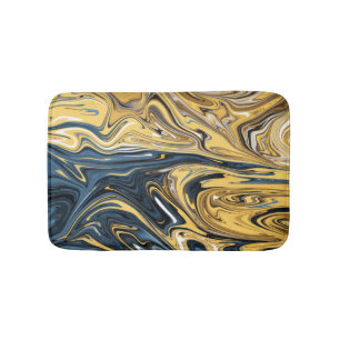 Abstrakte Malerei mit geschmolzenem Gold  Beste mo Badematte