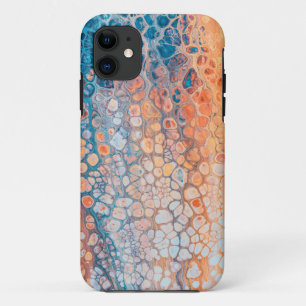 Abstrakte Malerei mit orangefarbenen Kreisen Case-Mate iPhone Hülle