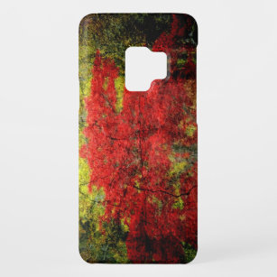 Abstrakte Malerei mit Rotem Baum im Herbst 2 Case-Mate Samsung Galaxy S9 Hülle