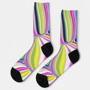 Abstrakte Malerei moderner Art 3D-Effekt in Neonco Socken