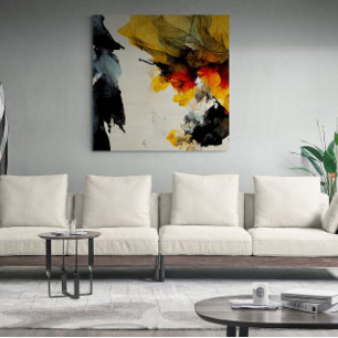 Abstrakte Malerei "Nature flow". Canvas Print Leinwanddruck