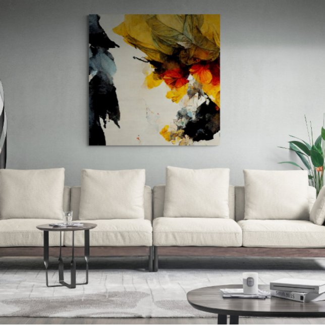 Abstrakte Malerei "Nature flow". Canvas Print Leinwanddruck (Von Creator hochgeladen)