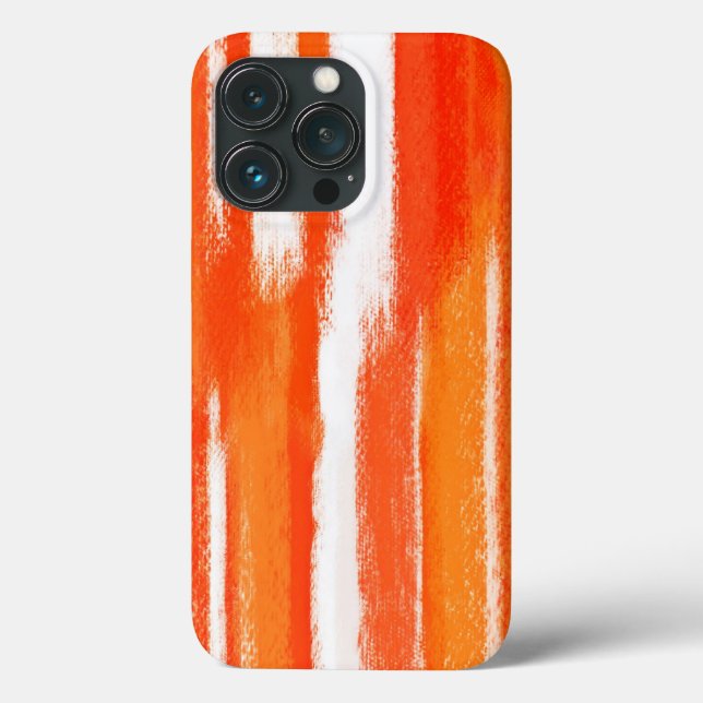 Abstrakte Malerei | Orange White Abstrakt Art Case (Rückseite)