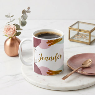 Abstrakte Malerei personalisiert Kaffeetasse