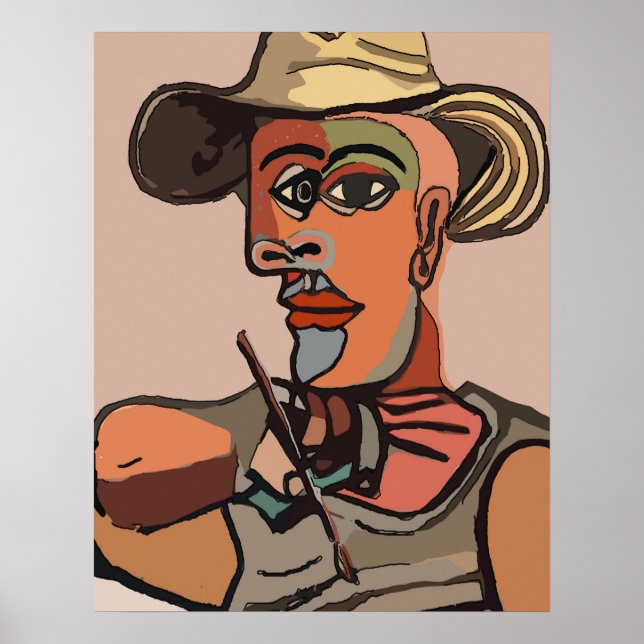 Abstrakte Malerei Poster (Vorne)