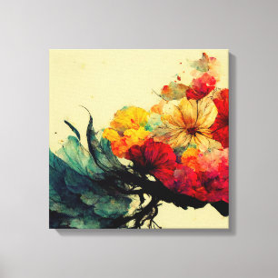 Abstrakte Malerei "Pygmäen Ambrosia". Canvas Print Leinwanddruck