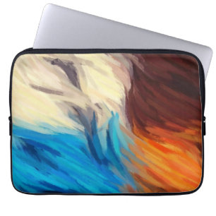 Abstrakte Malerei   Retro farbig 48 Laptopschutzhülle