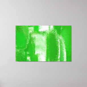 Abstrakte Malerei   Retro Green 10 Leinwanddruck