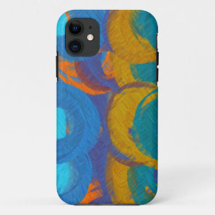 Abstrakte Malerei Retrofarben 15 Case-Mate iPhone Hülle