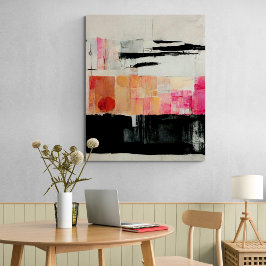 Abstrakte Malerei "Ruhestacks". Canvas Print Leinwanddruck