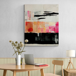 Abstrakte Malerei "Ruhestacks". Canvas Print Leinwanddruck