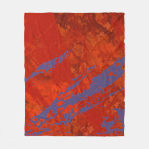 Abstrakte Malerei. Tinte handgefertigt. Moderne Ku Fleecedecke