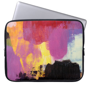 Abstrakte Malerei. Trendige Kunstform. Helle Farbe Laptopschutzhülle