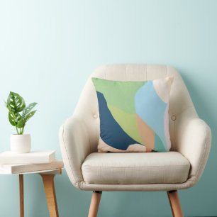 Abstrakte Malerei von Farbblöcken Originale Kunst Kissen