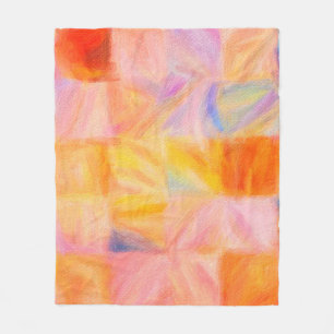 Abstrakte Malerei, Wandkunst, Leinwand, Ölfarbe, M Fleecedecke