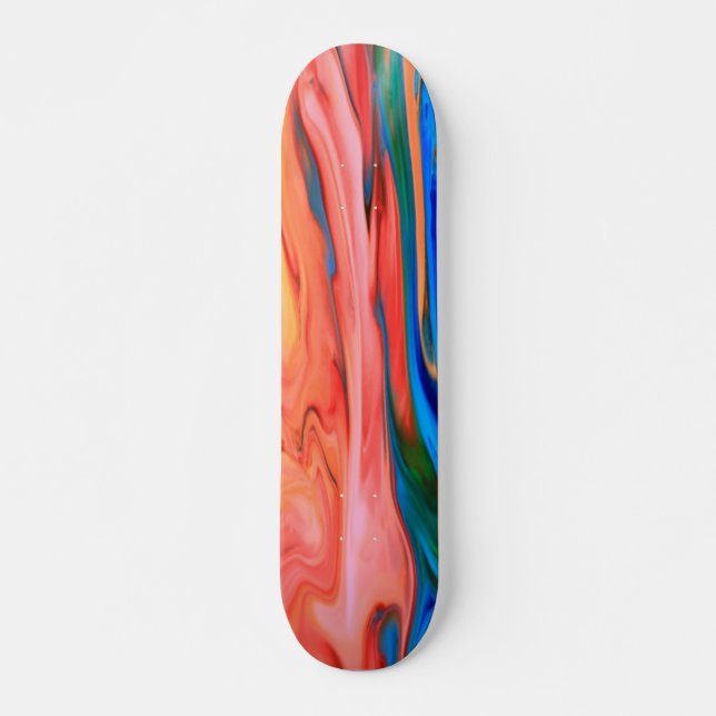 Abstrakte Malergestaltung Skateboard (Vorne)