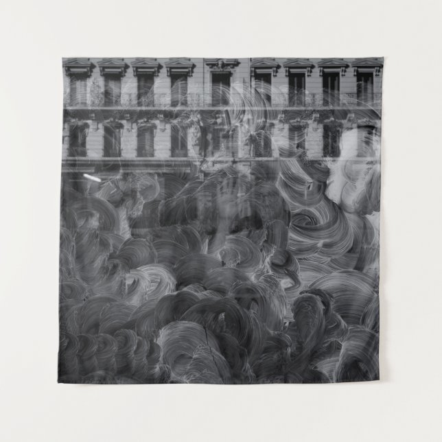 ABSTRAKTE MALERIE WANDTEPPICH (Vorderseite)