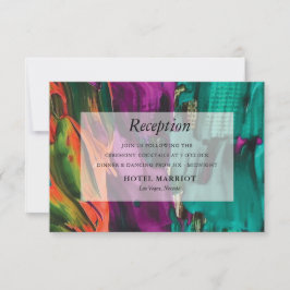 Abstrakte Malerkarte Akryllischer Empfang Einladung