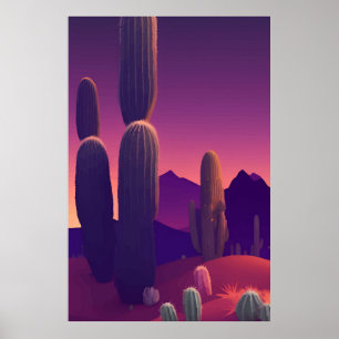 Abstrakte Malerlandschaft Poster