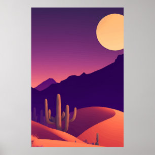Abstrakte Malerlandschaft Poster