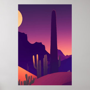 Abstrakte Malerlandschaft Poster
