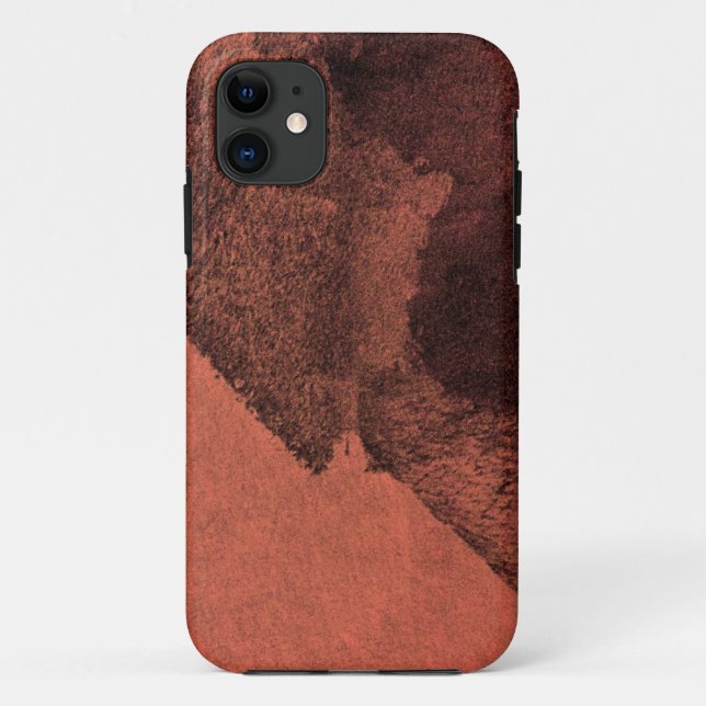 Abstrakte Malerpinsel in Rot-Gelb Case-Mate iPhone Hülle (Rückseite)