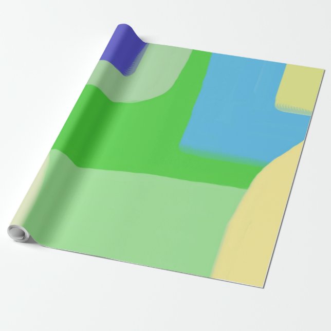 abstrakte Malkunst Geschenkpapier (Ungerollt)