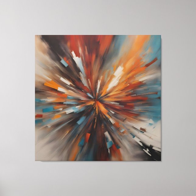Abstrakte Malkunst Leinwanddruck (Vorderseite)