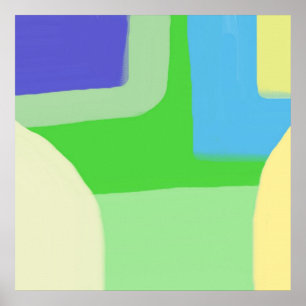 abstrakte Malkunst Poster