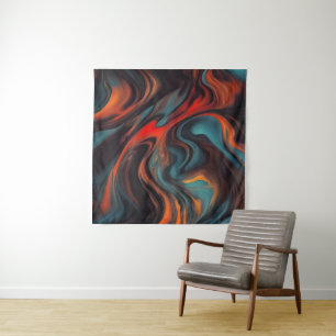 Abstrakte Malkunst Wandteppich