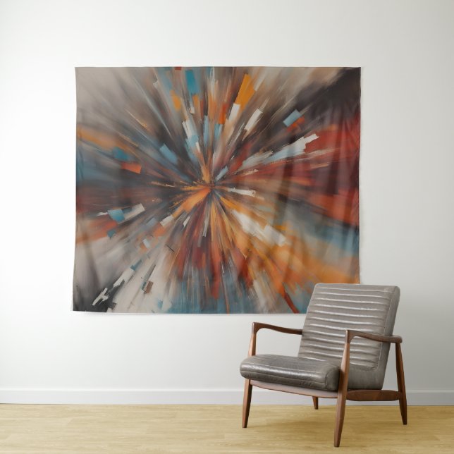 Abstrakte Malkunst Wandteppich (Beispiel (Horizontal))