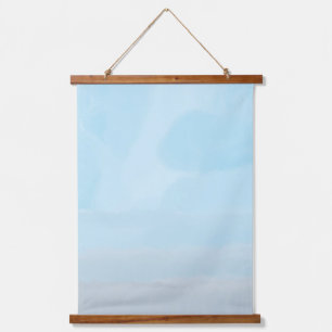 abstrakte Malkunst Wandteppich Mit Holzrahmen