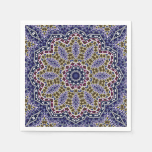 Abstrakte Mandala Ethno Serviette