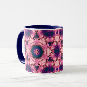 Abstrakte Mandala-Kaleidoskop-Rundformen Tasse