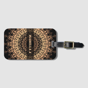 Abstrakte Mandala-Osteasilace rund um Zierarbeit Gepäckanhänger