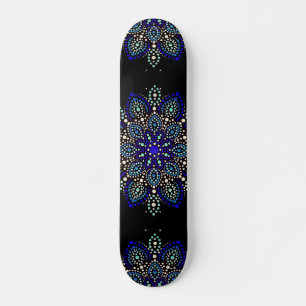 Abstrakte Mandala-Straßenkunst Skateboard