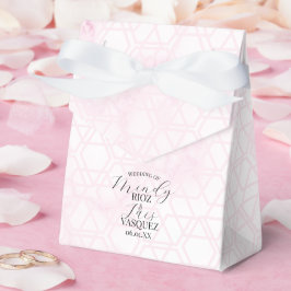 Abstrakte Marmor-Hochzeitsskript Rosa Schwarz  Geschenkschachtel