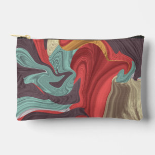Abstrakte Marmor-Illustration Bunt Zubehörtasche