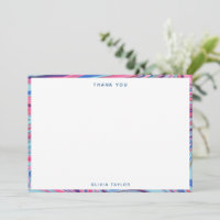Abstrakte marmorierte blaue rosa personalisierte K