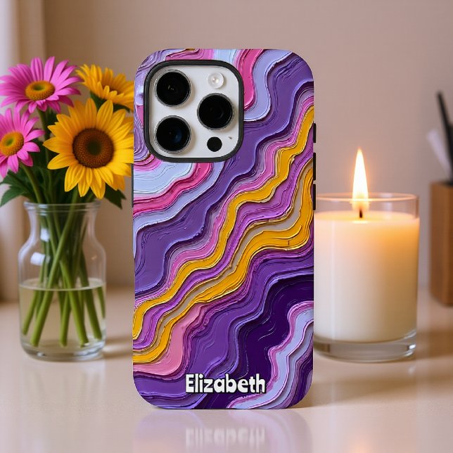 Abstrakte Marmorkunst mit Goldakzenten Case-Mate iPhone Hülle (Von Creator hochgeladen)