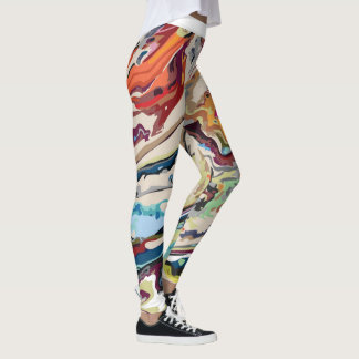 abstrakte Marmormuster Leggings