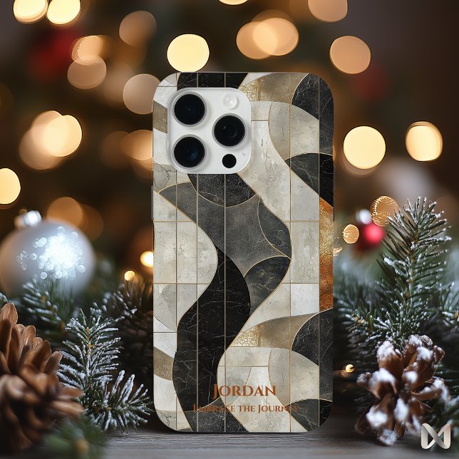 Abstrakte Marmorwellen - erdig Elegantes Design Case-Mate iPhone Hülle (Von Creator hochgeladen)