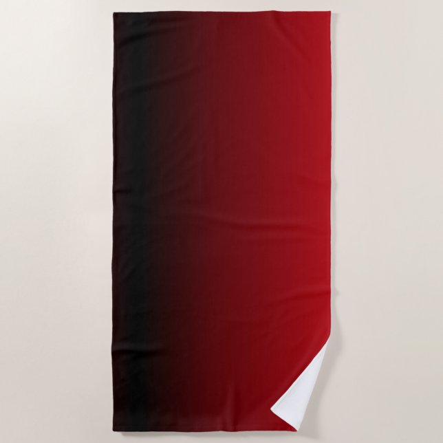abstrakte Marsala-Maroon-Monogramme in Grau-Bordea Strandtuch (Vorderseite)